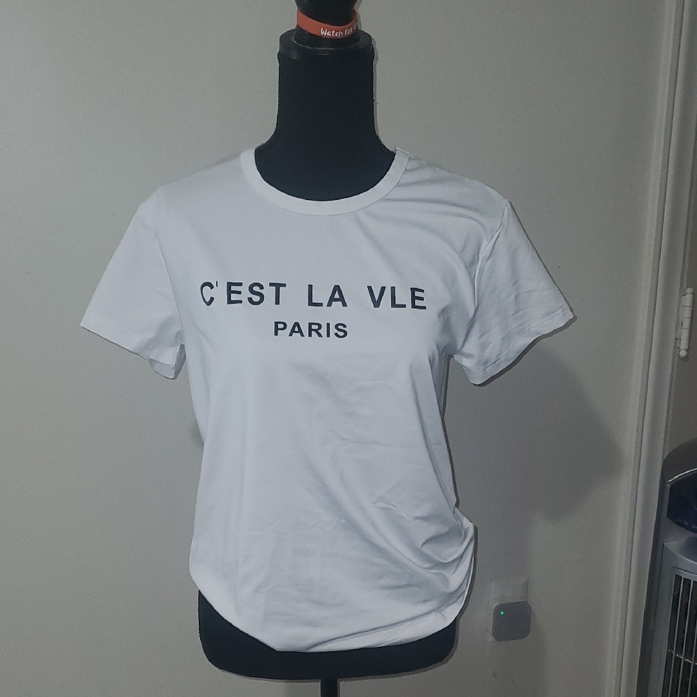White Graphic Tee